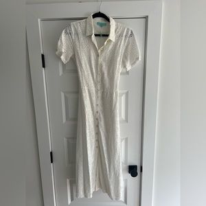 Melissa Odabash Vanessa Eyelet MIDI Dress